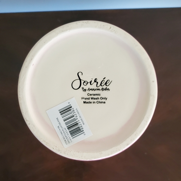 Soiree Pink Ecru Ombre Vase - Set of 2 - Picture 6 of 7